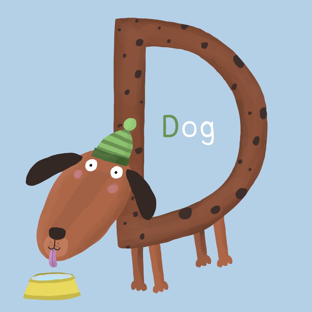 Skurril geformter Hund