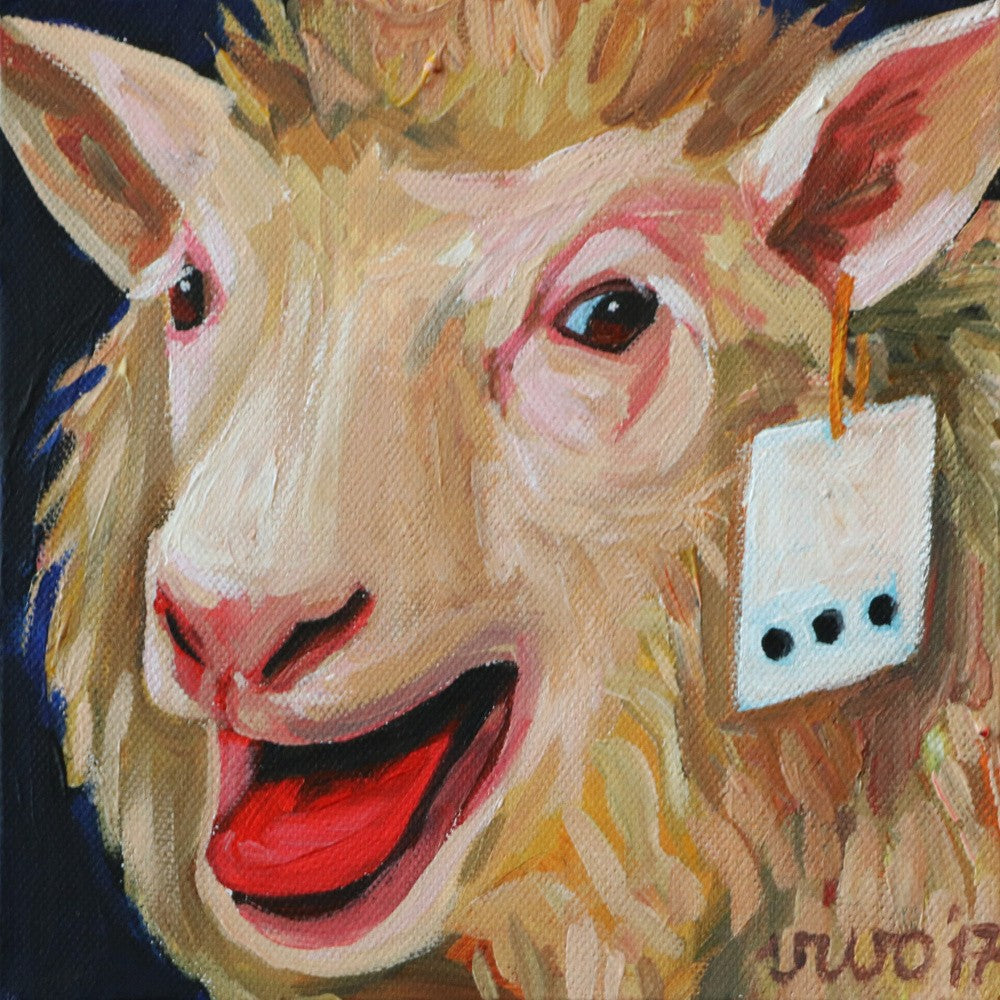 Cheerful Sheep Face