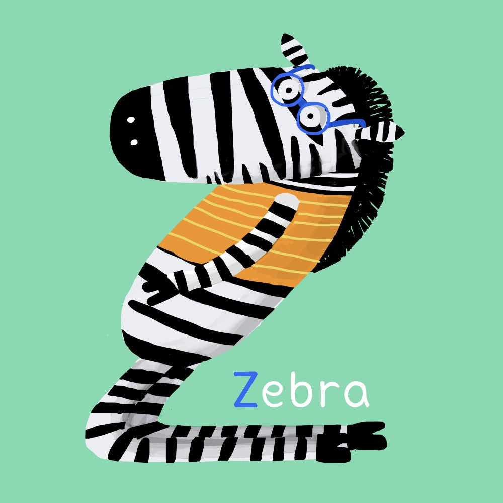 Zebra with Glasses