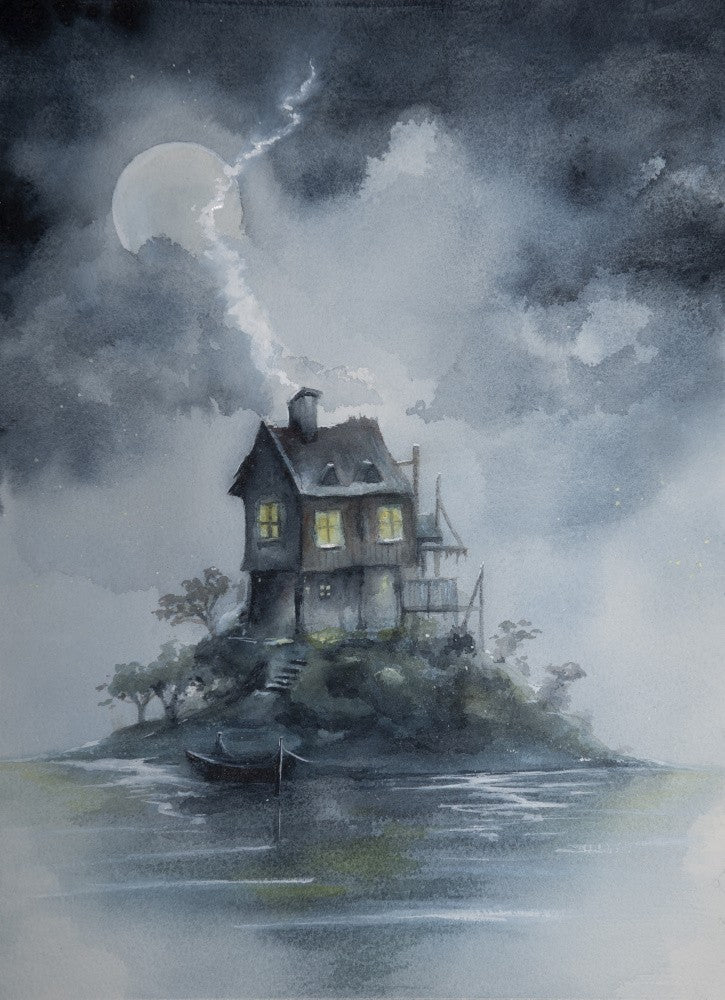 Moonlit Island House