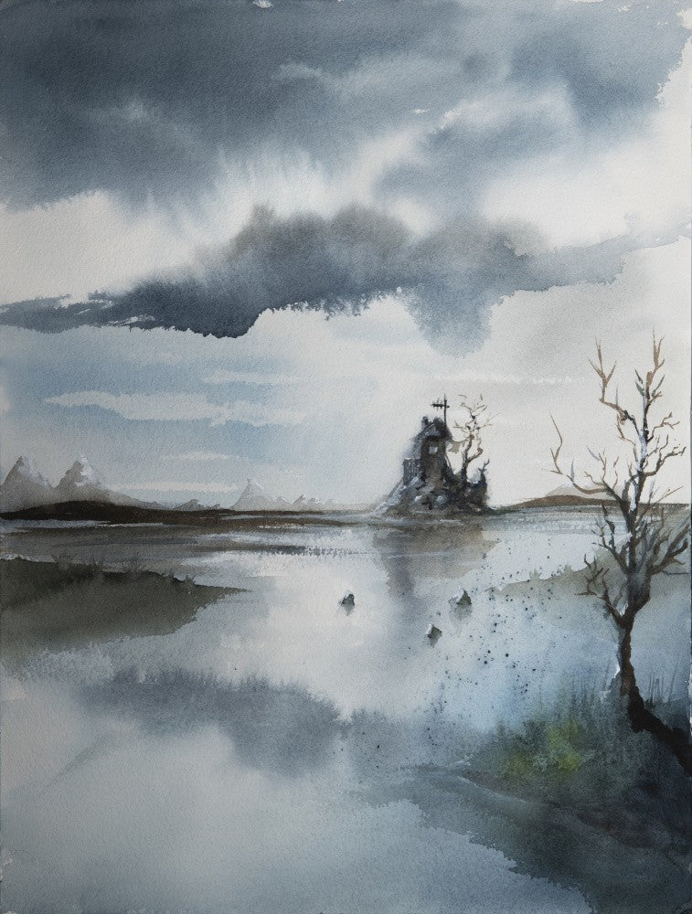 Haunting Landscape with a Solitary House