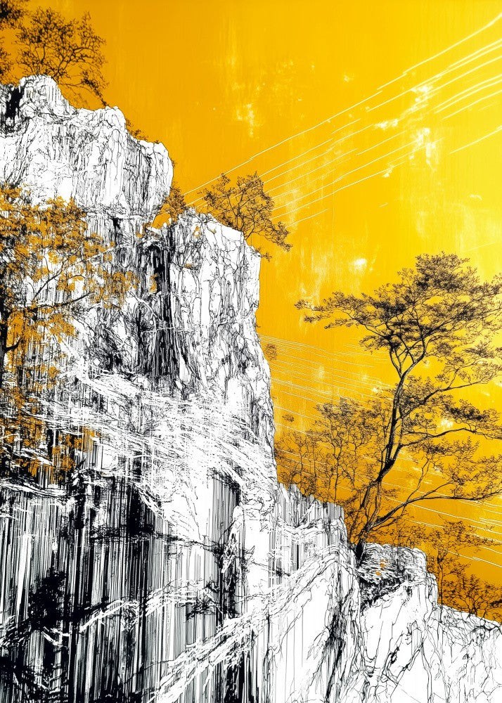 White place yellow sky