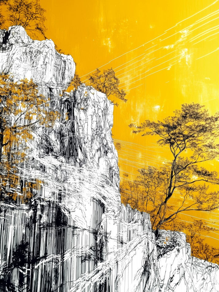 White place yellow sky