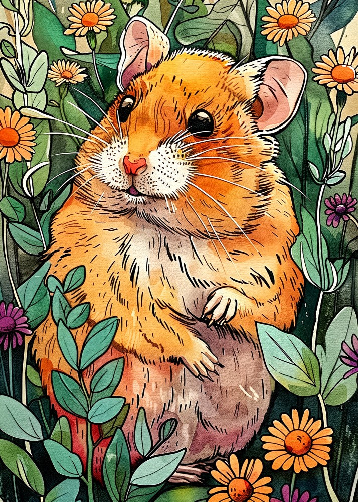 Hamster 4 animal art