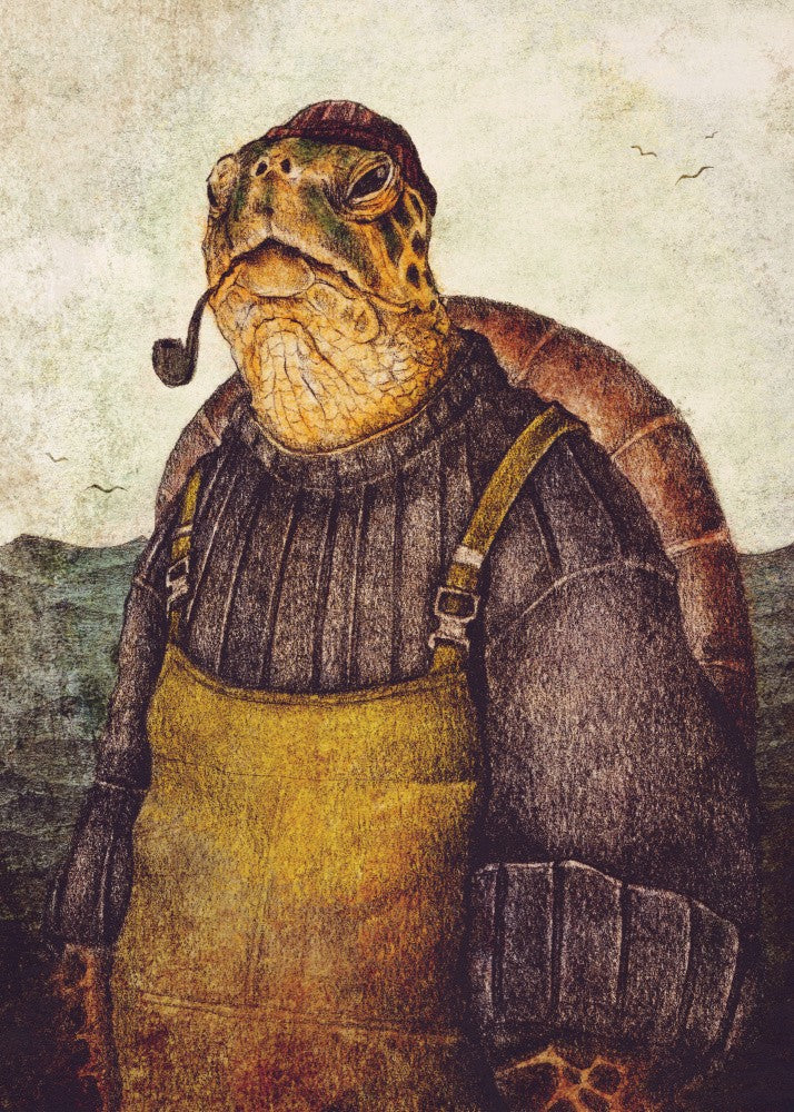 Vintage Stylish Turtle