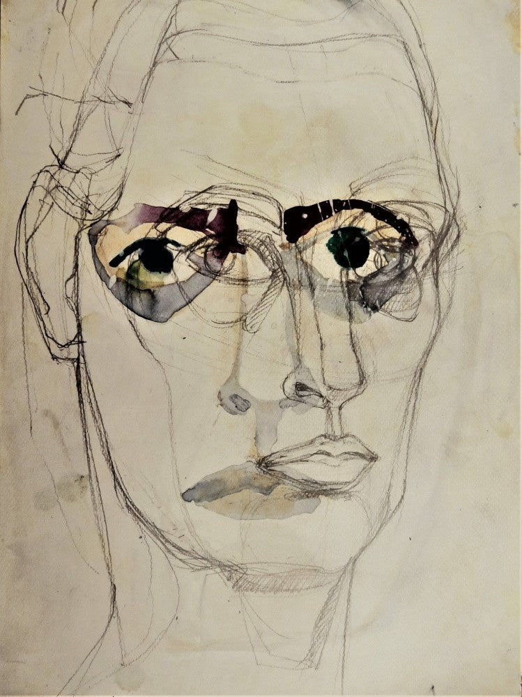 Expressive Eyes with Watercolor Accents