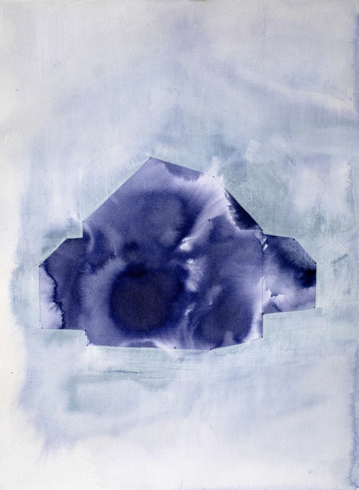 Geometric Shape in Deep Indigo