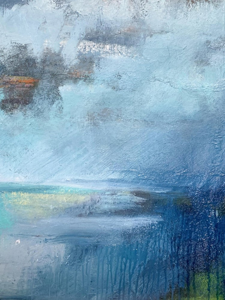 Tranquil seascape painting