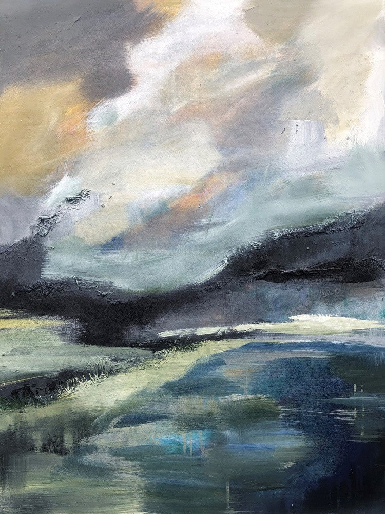 Landschaft mit stürmischen Horizonten