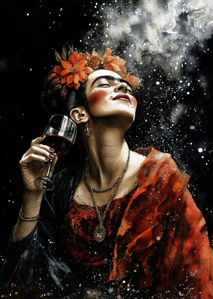 Frida and wine