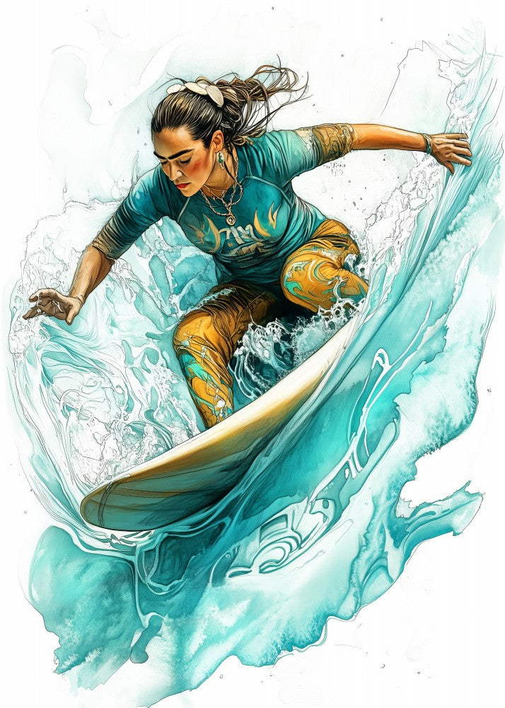 Surfing Girl