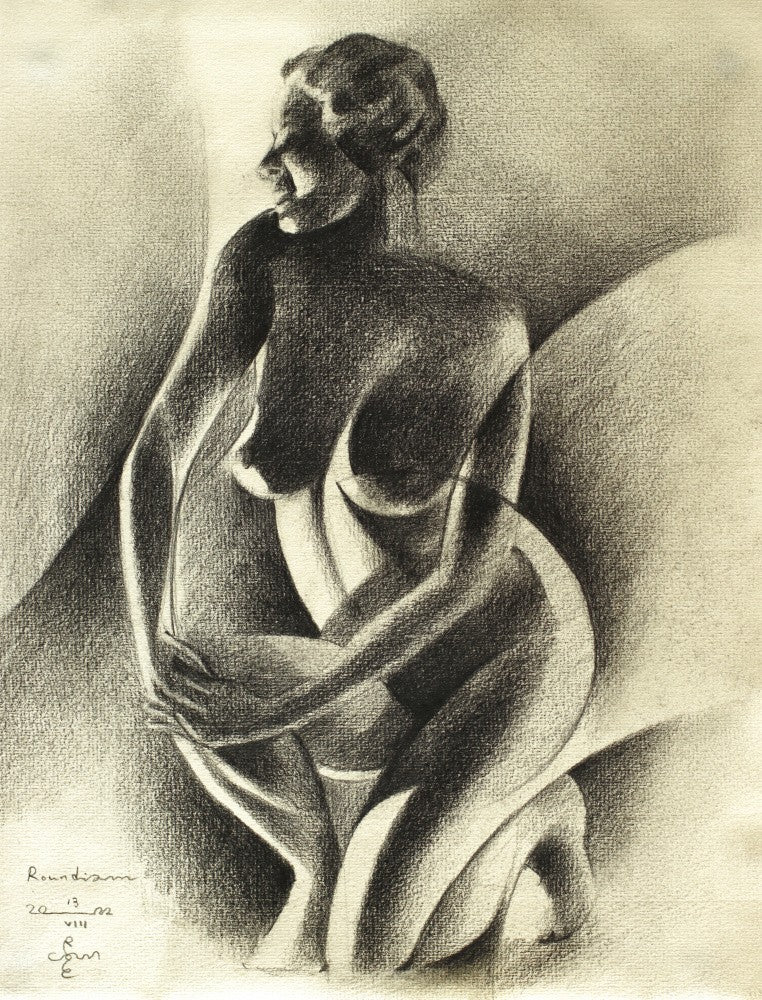 Figure nue de style cubiste
