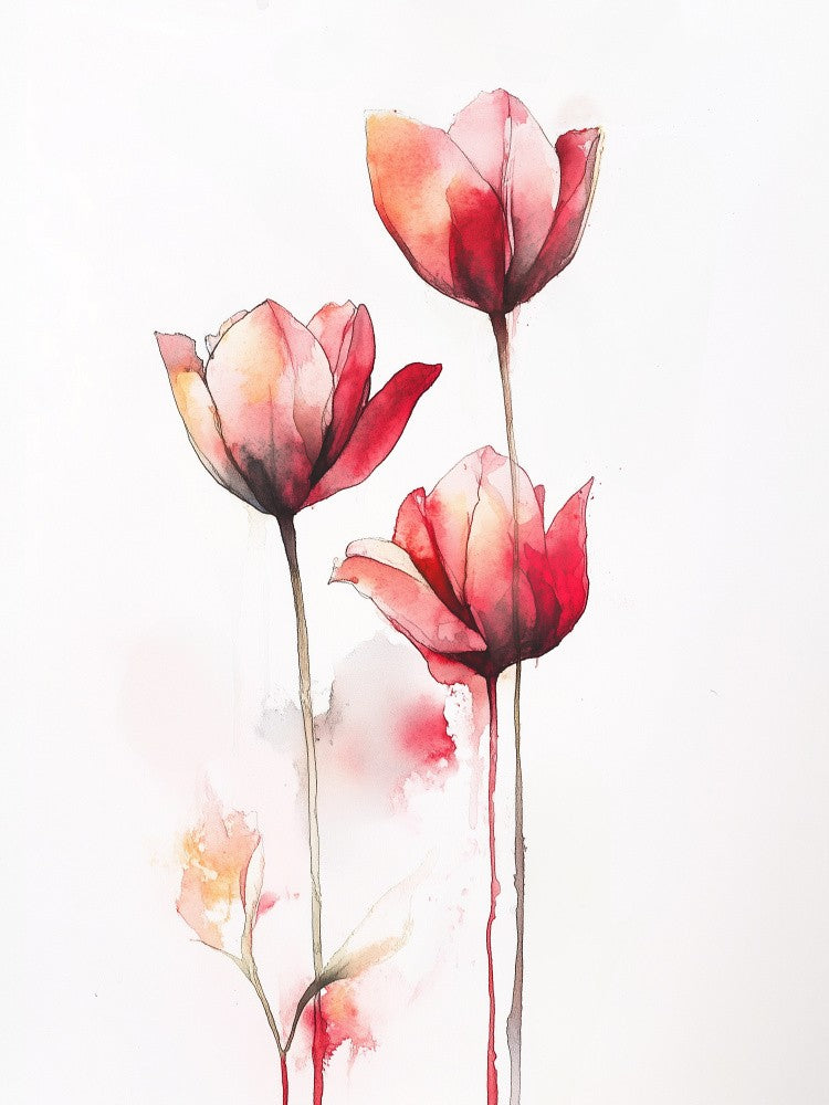 Delicate Red Tulips