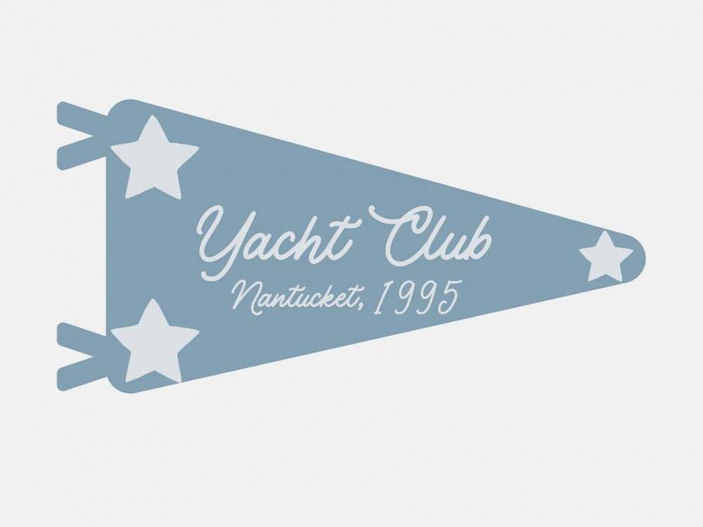 Yacht Club Blue Pennant