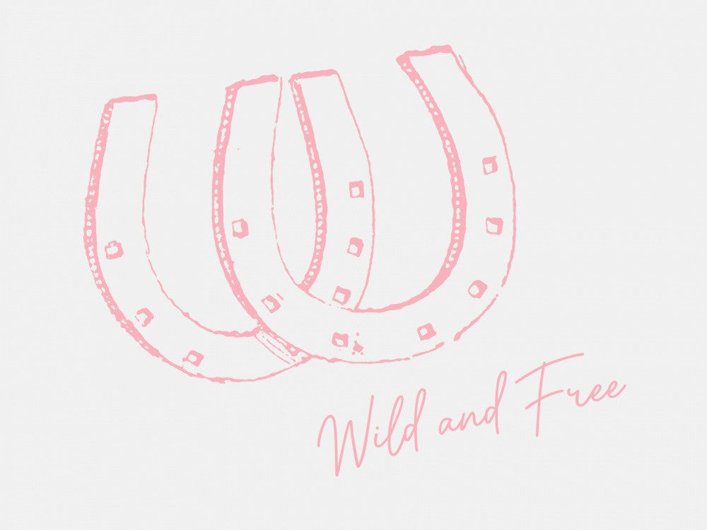 Horseshoe Wild and Free Pink
