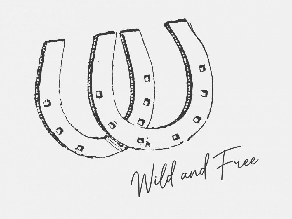 Horseshoe Wild and Free Black