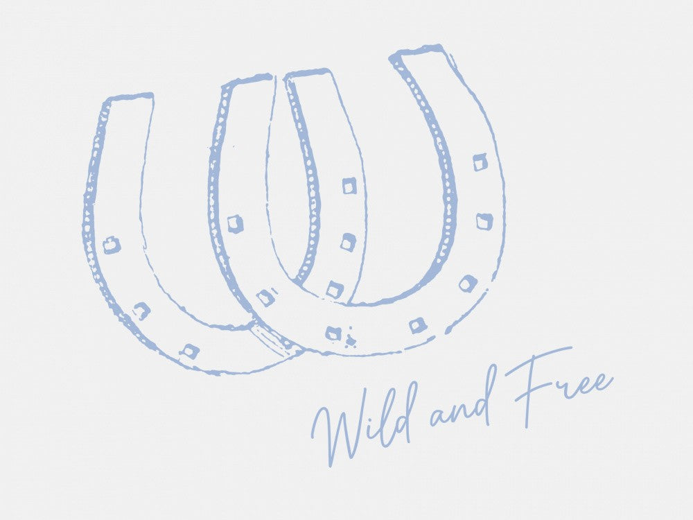 Horseshoe Wild and Free Blue