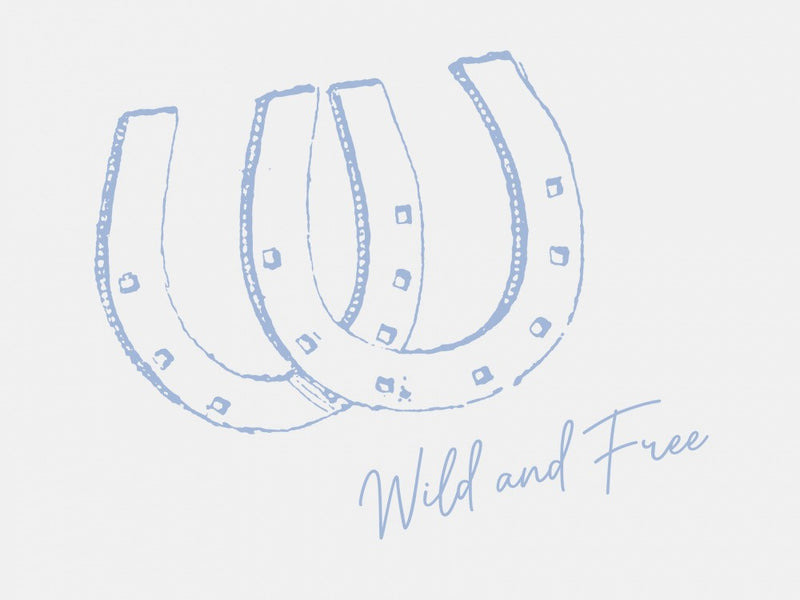 Horseshoe Wild and Free Blue