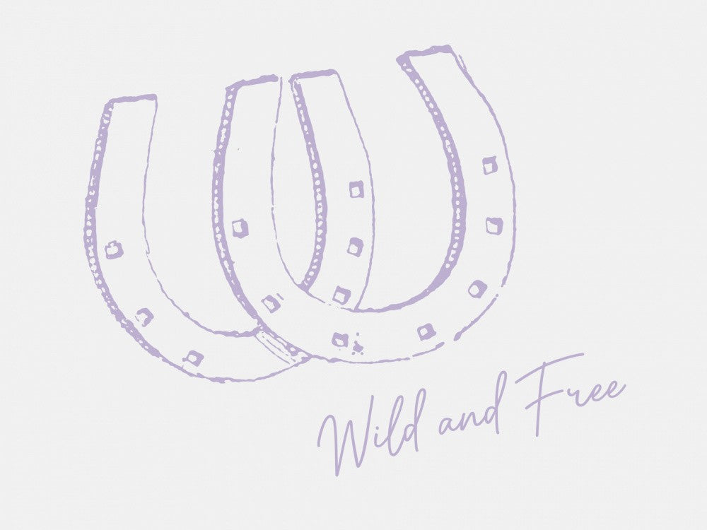 Horseshoe Wild and Free Purple