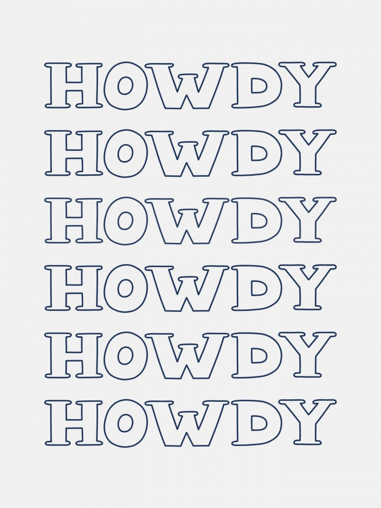 Navy Blue Howdy