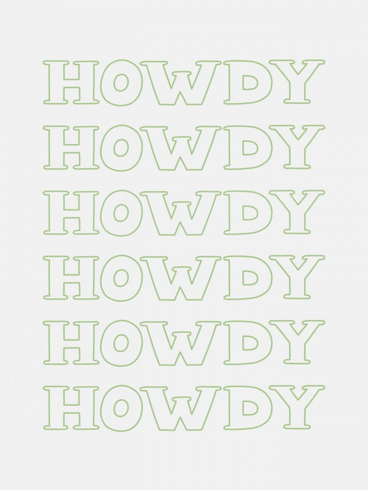 Sage Green Howdy