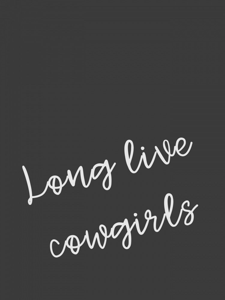 Schwarz Lang lebe Cowgirls
