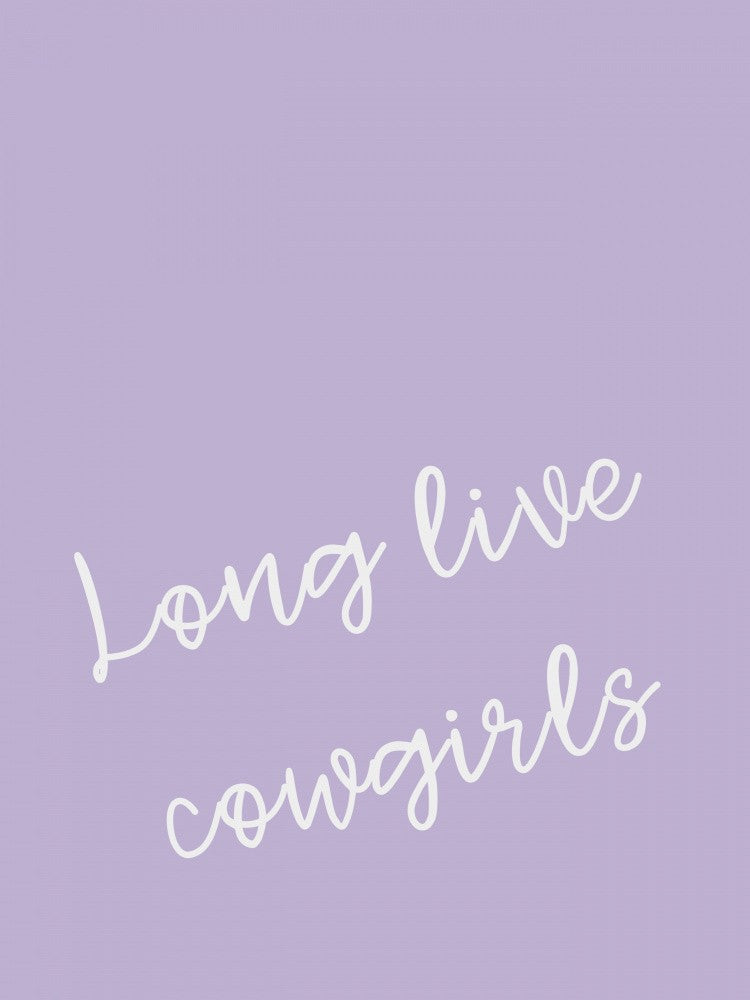 Purple Long Live Cowgirls