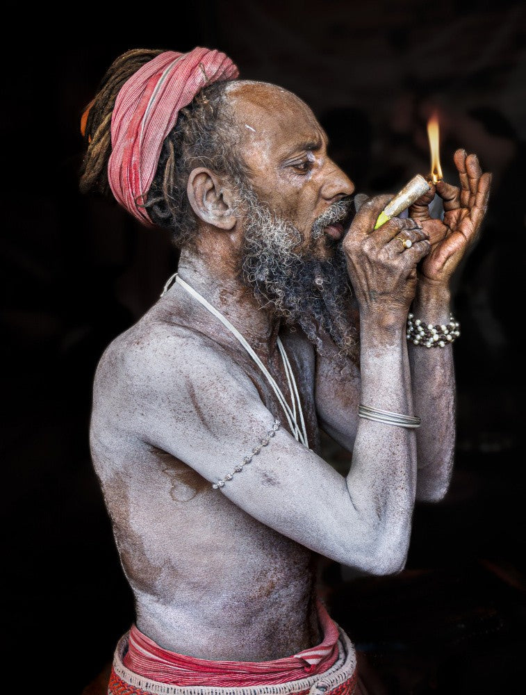 	 Naga Sadhu portrait, Prayagraj Kumbh Mela, India