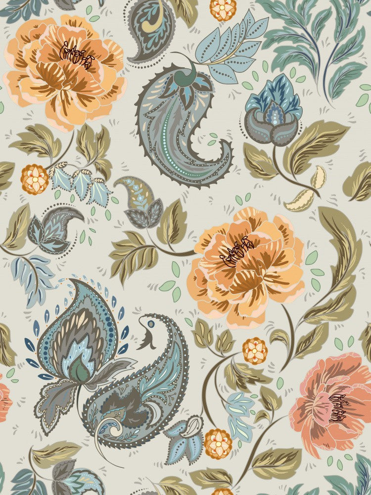 Floral Heritage paisley Antique pattern