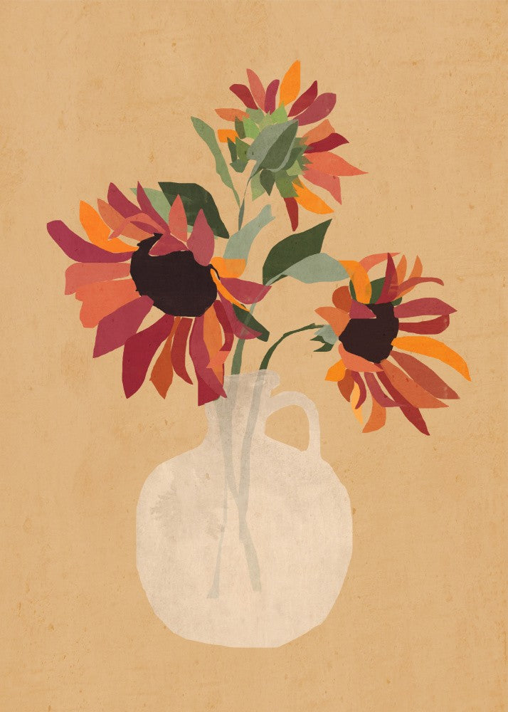 Sunflowers In A Vase