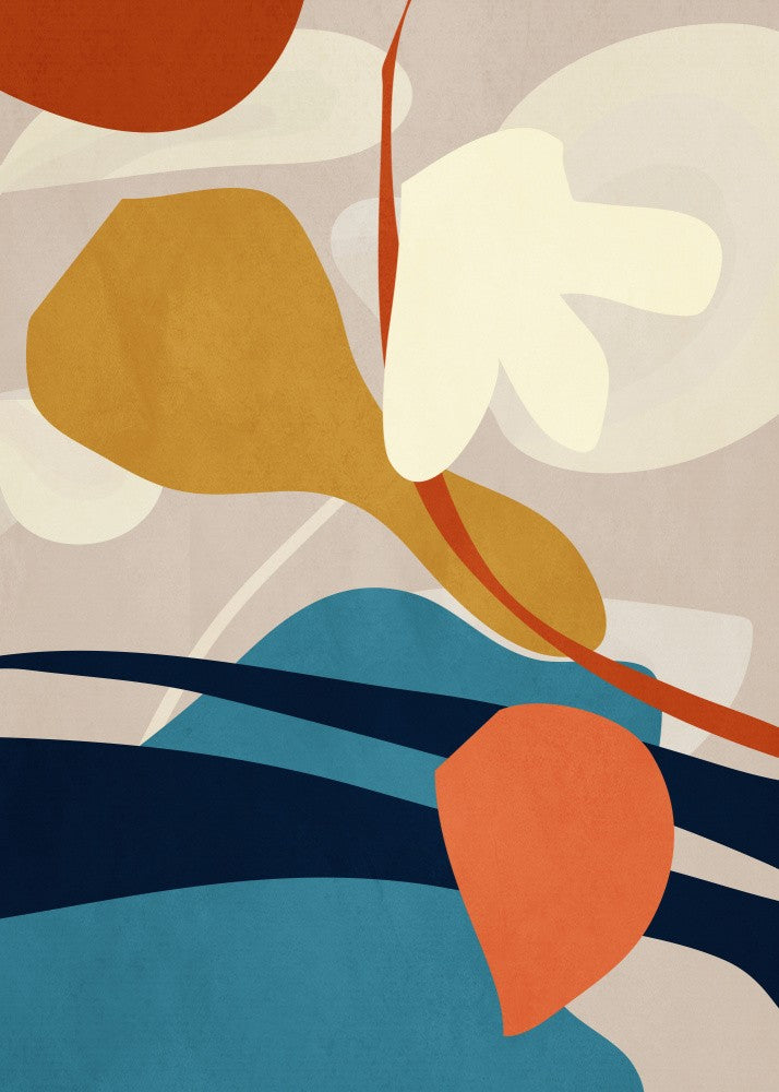 Organic Shapes And Earthy Tones