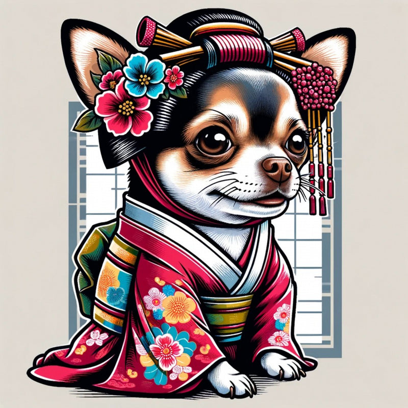 Geisha Chihuahua Charm