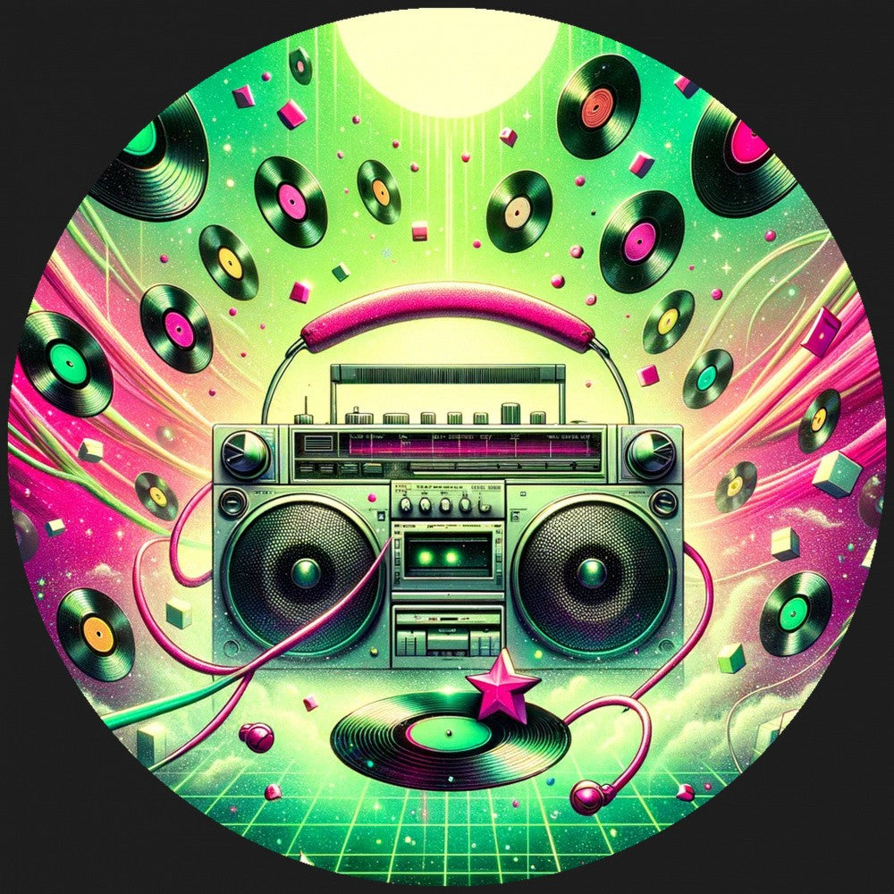 Boombox Reverie In Vinyl Skies