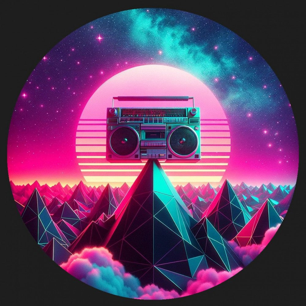 Boombox Zenith In Neon Twilight