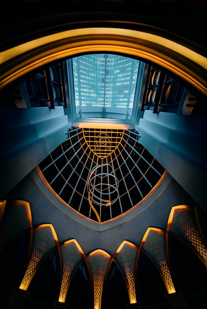 Ceiling View at Night