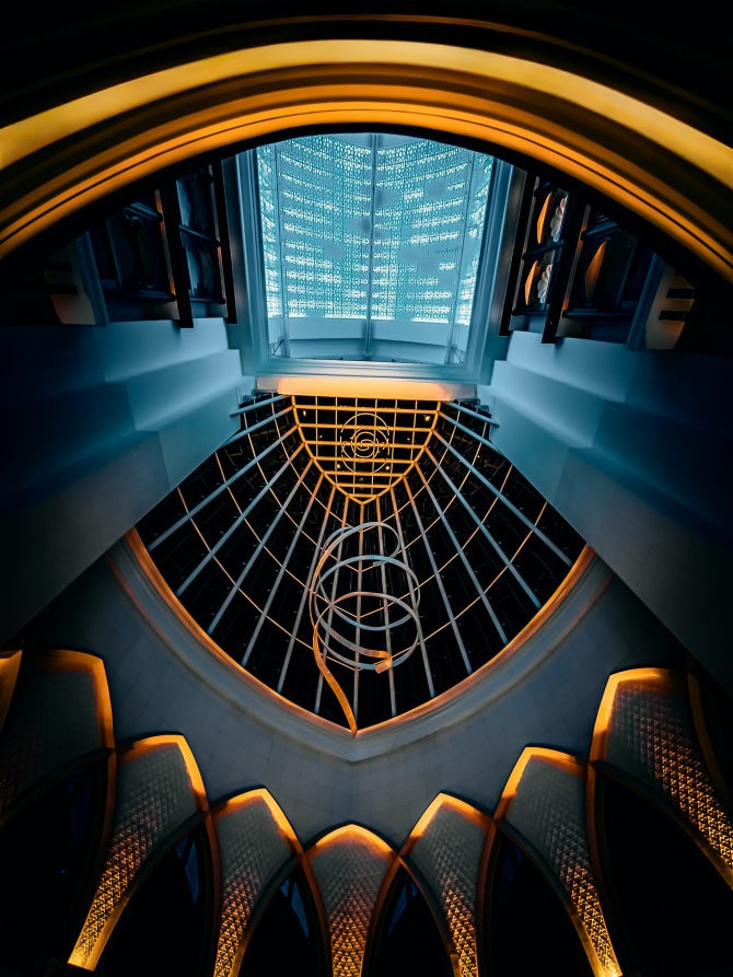 Ceiling View at Night