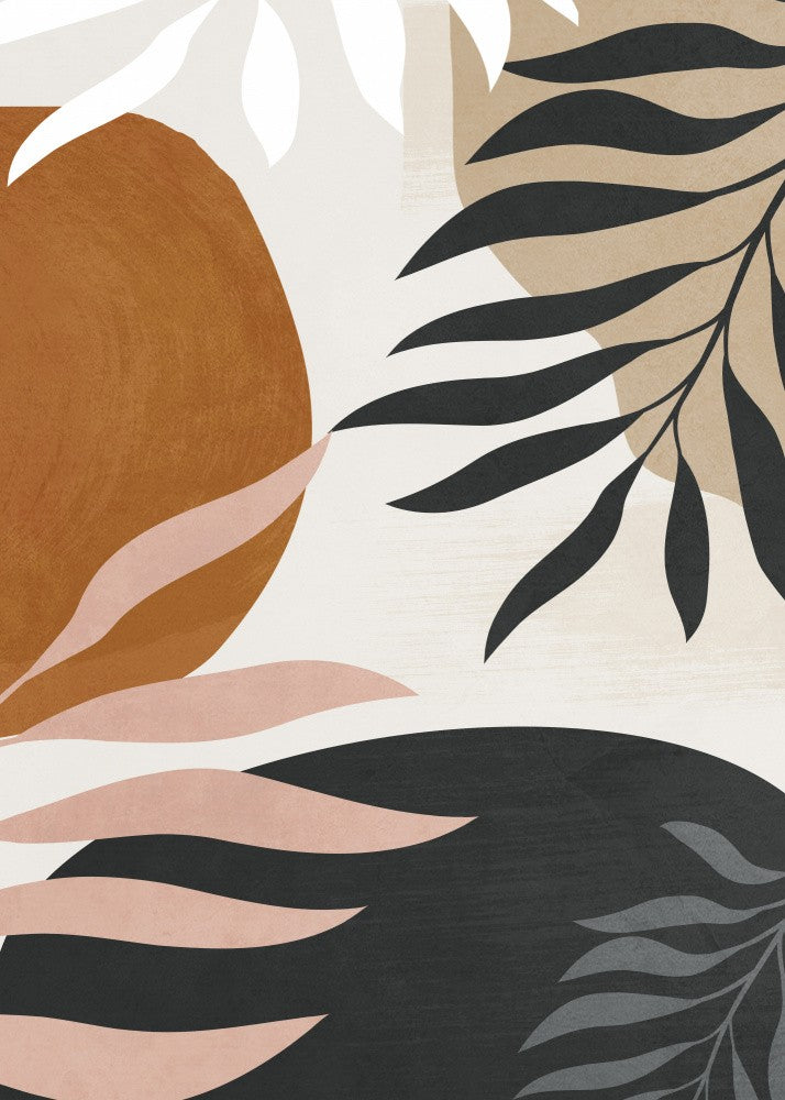 Abstract Art With Leaves