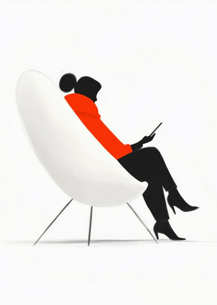 Woman Life Minimal Soft Art (1)