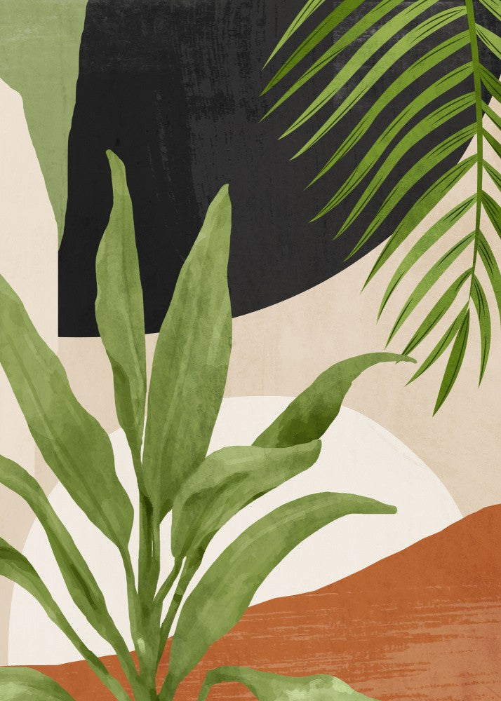 Abstract Art Tropical Leaf 11