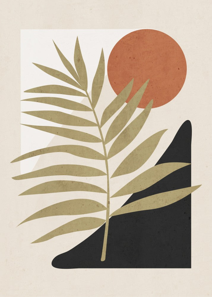 Tropical Leaf  Abstract Art