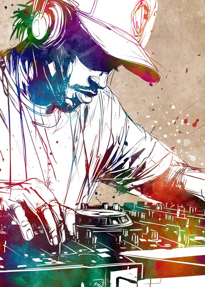DJ music console