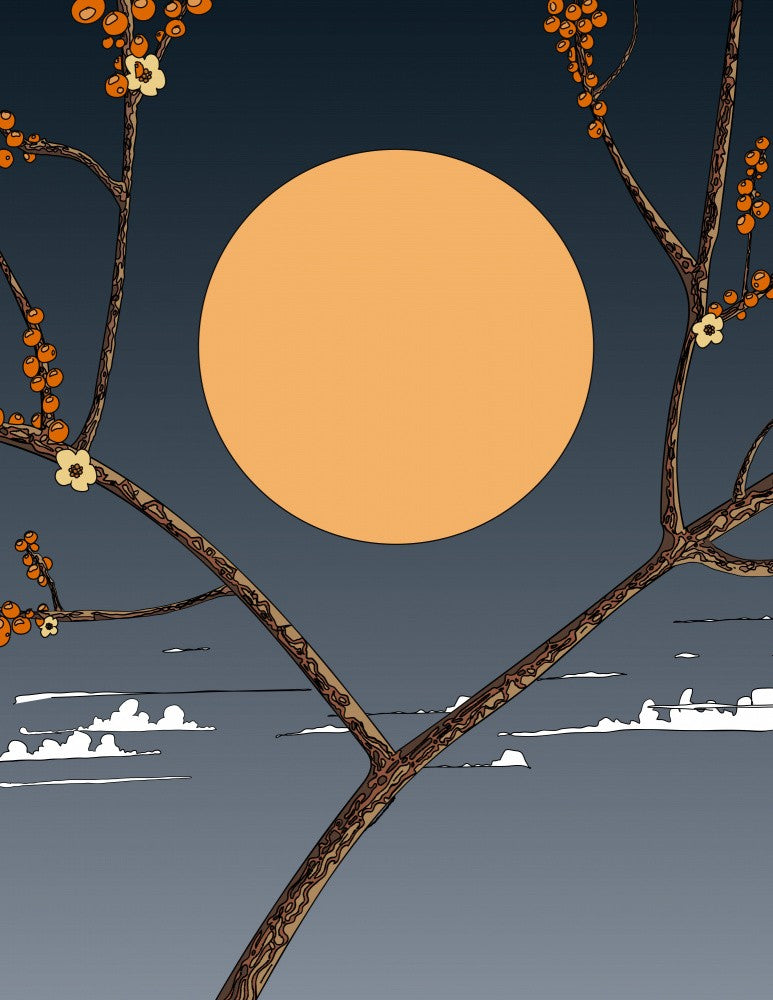 Golden Dusk Sky