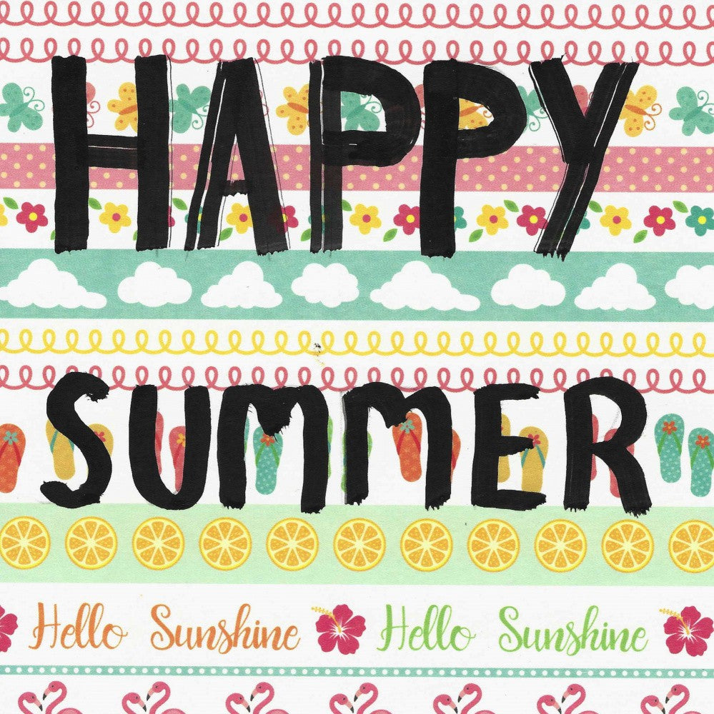 Letter Art Happy Summer