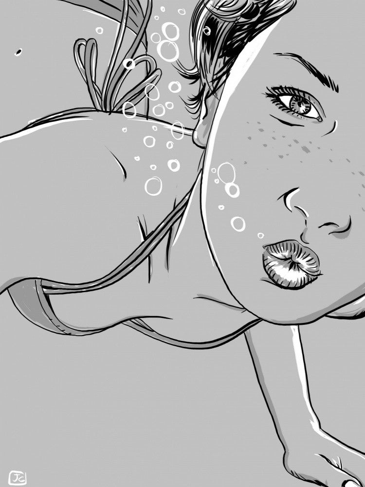 Under Water kiss