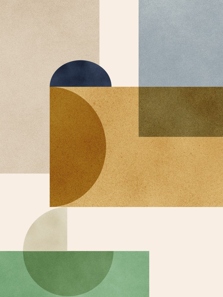 Geometric Shapes and Muted Tones