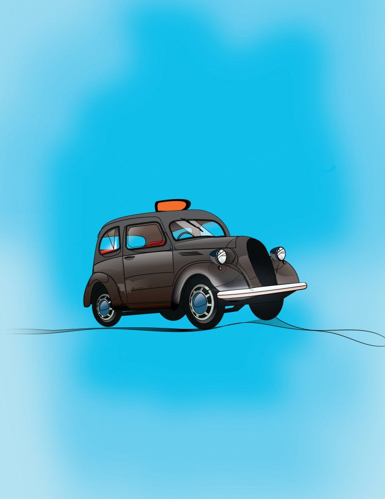 Vintage Taxi Charm