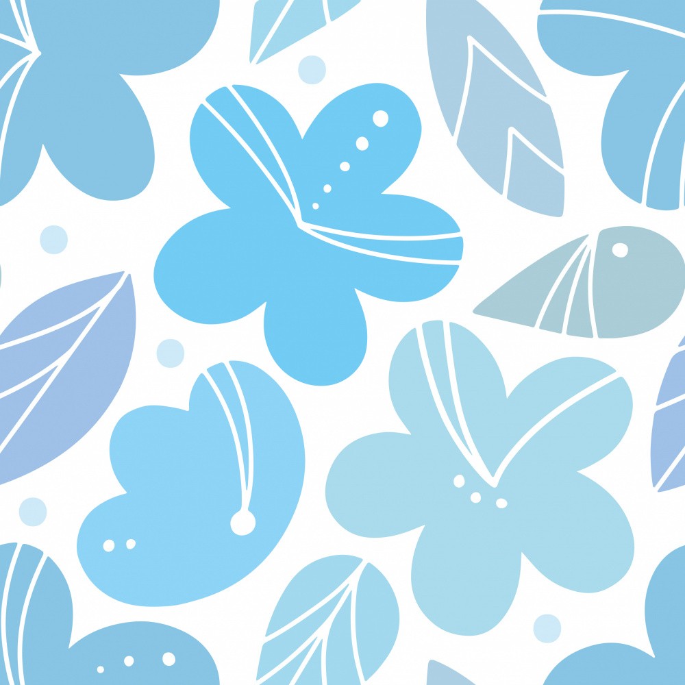Fancy Floral Mix Blue