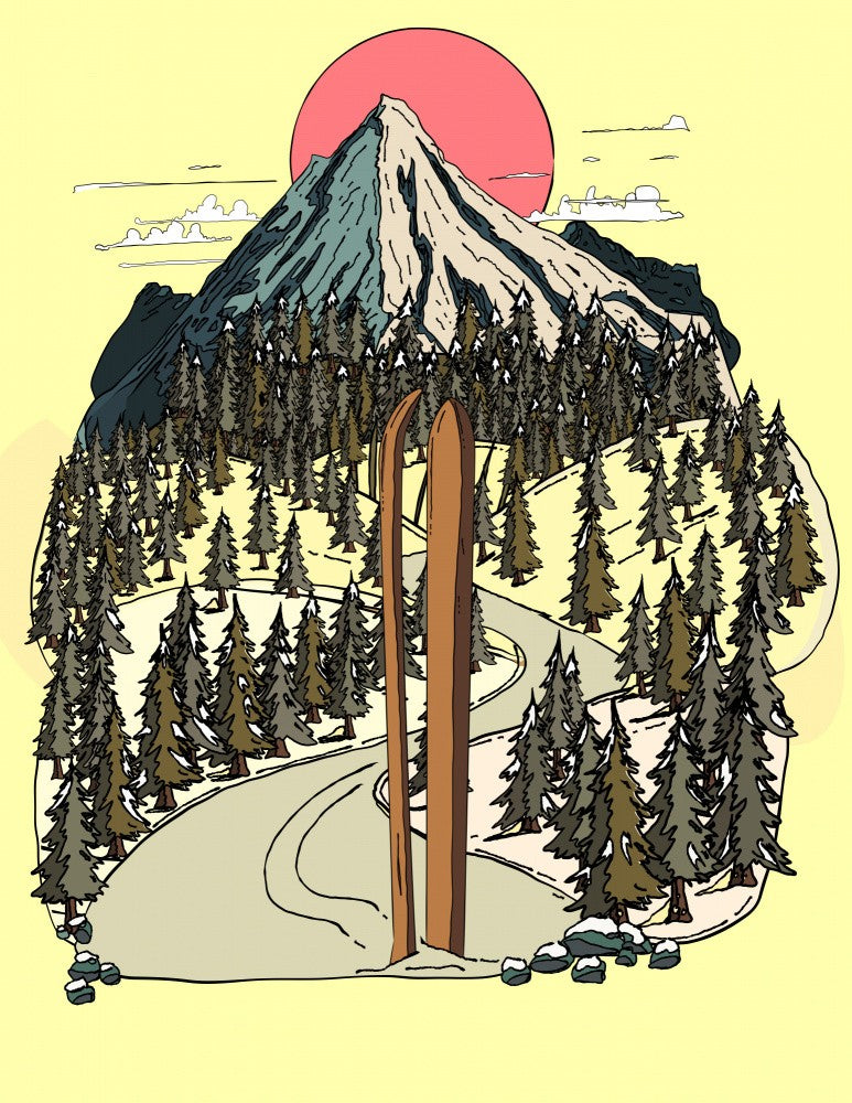 Sunlit Alpine Path