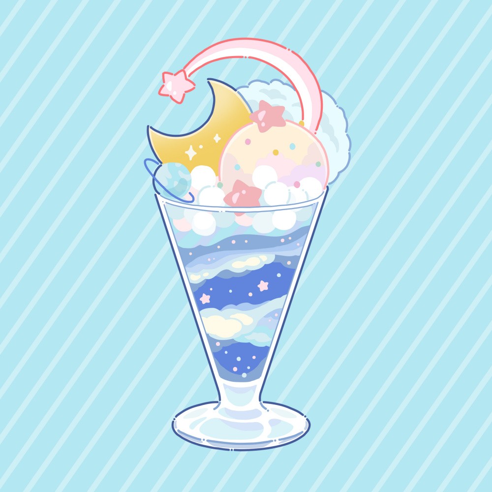 Parfait mit himmlischen Elementen