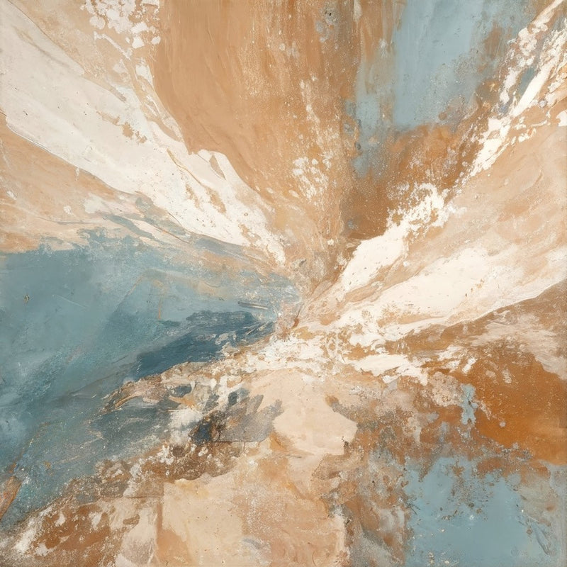 Blend Of Earthy Browns And Tranquil Blues